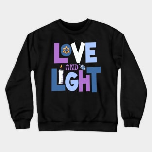 Love And Light Hanukkah Christmas Crewneck Sweatshirt